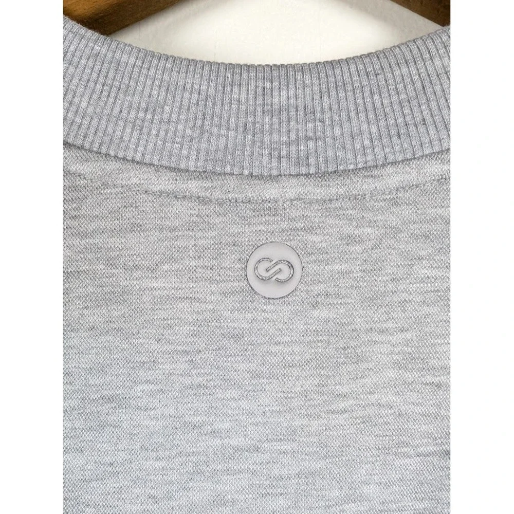 Calia Womens Pique‎ Scuba Crew Sweatshirt Size XXL Tennis Pickleball Comfort NEW